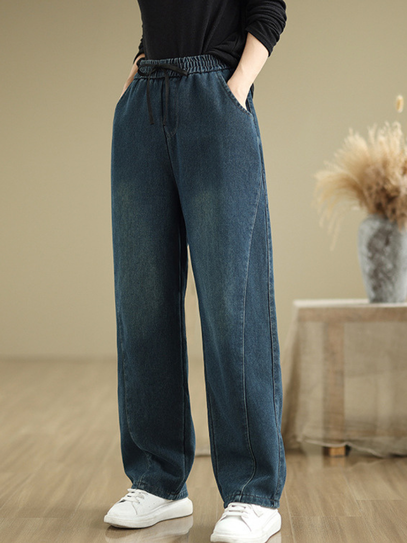 Women’s Relaxed&Soft Elastic-Waist Pant Style Bottom