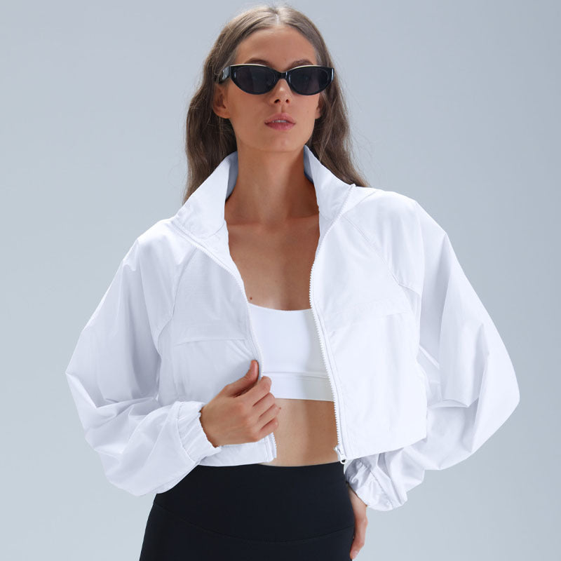 Women's Slim-Fit Outdoor Running Jacket – Lightweight Active Jacket