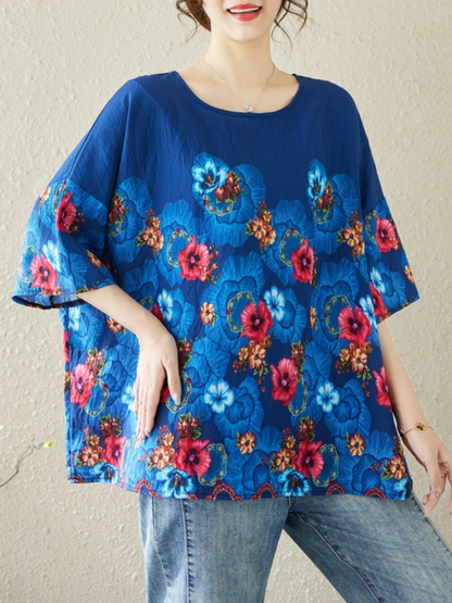 Women’s Stylish  Printed Round Neck Fashionable Tops