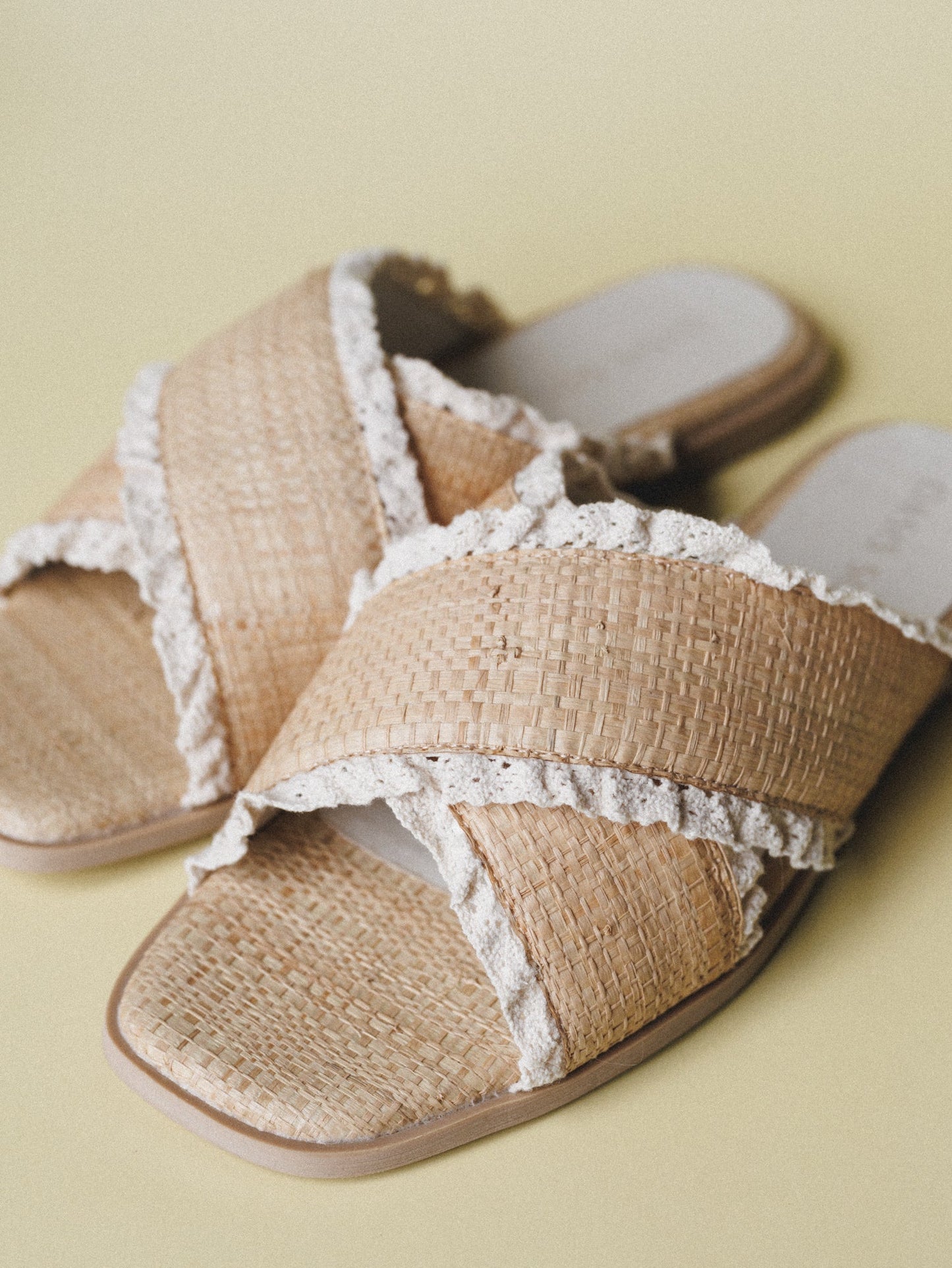 Allie Flat Sandal  - Natural