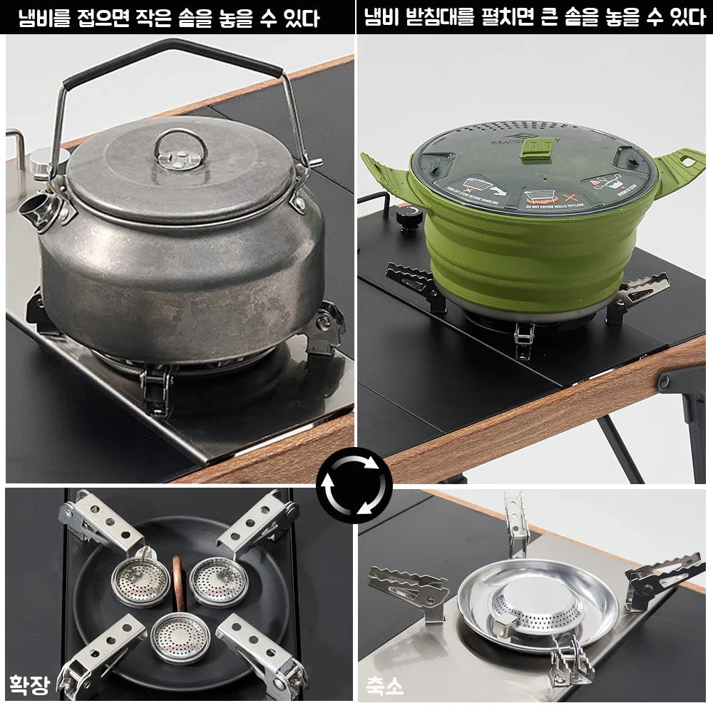 Pandatour Camping IGT 0.5UNT Gas Stove Outdoor One-Click Ignite High Efficiency Camping Table Stove High Firepower