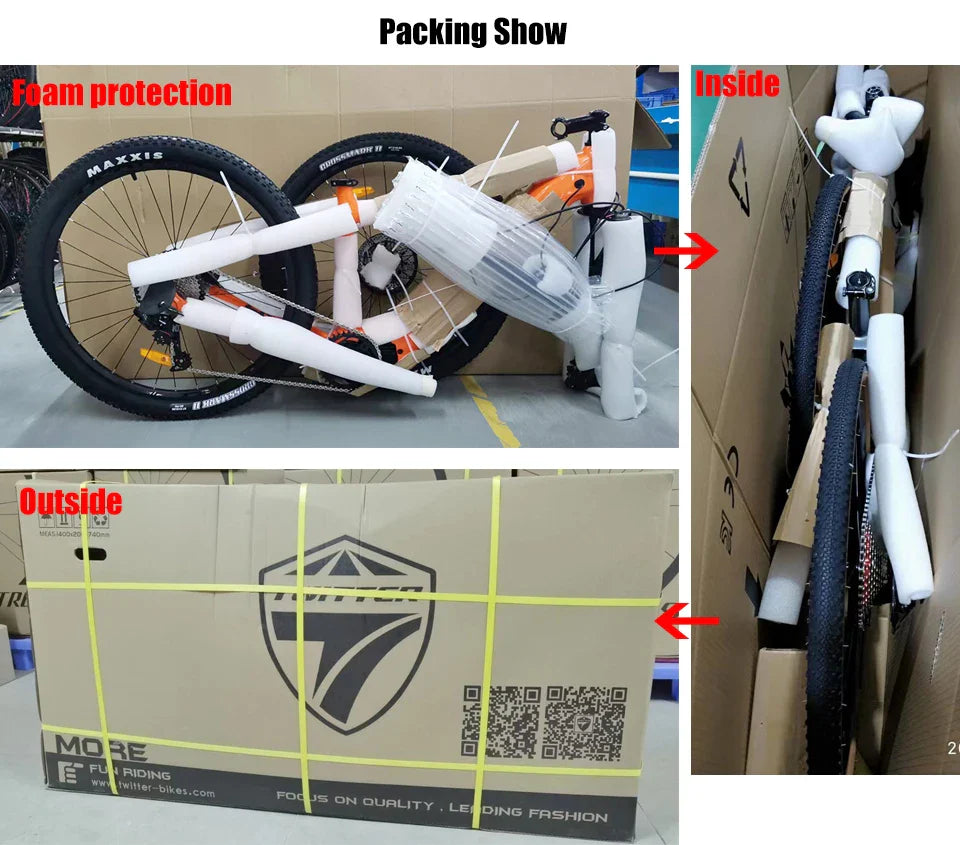 Twitter New M5 Wireless Carbon MTB Bicycle 29 Wheeltop EDS OX 13S Electronic Shifter Inner Cables Mountain Bikes For Adults