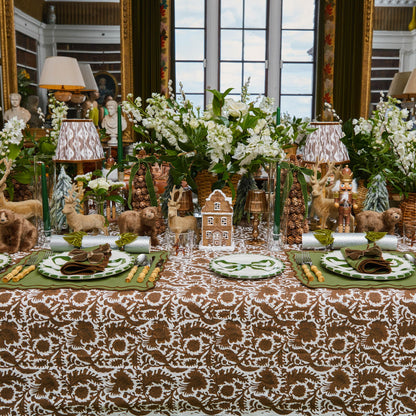 Green & Chocolate Katherine Placemats (Set of 4)