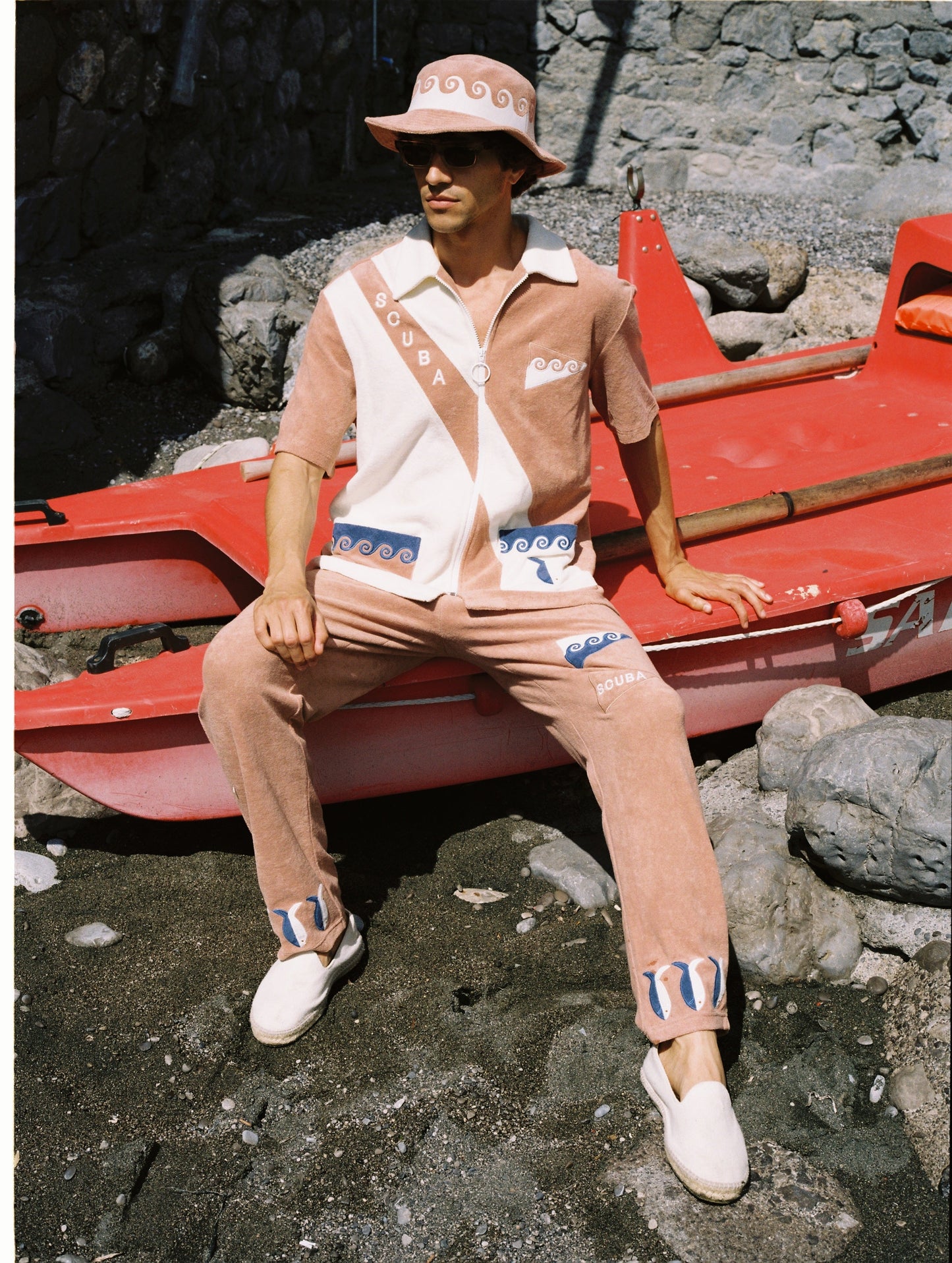 'Scuba' Cabana Pants x Hôtel Magique