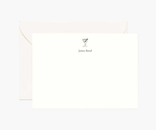 Food & Drink Personalized Stationery  - Martini
