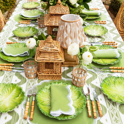 Mini Rattan Pagoda Lanterns (Pair)