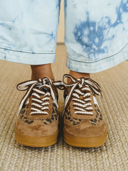 Destiny Sneaker - Coffee Leopard
