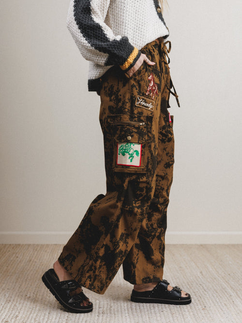 Cowgirl Song Cargo Pants - Golden Brown - Pre Order