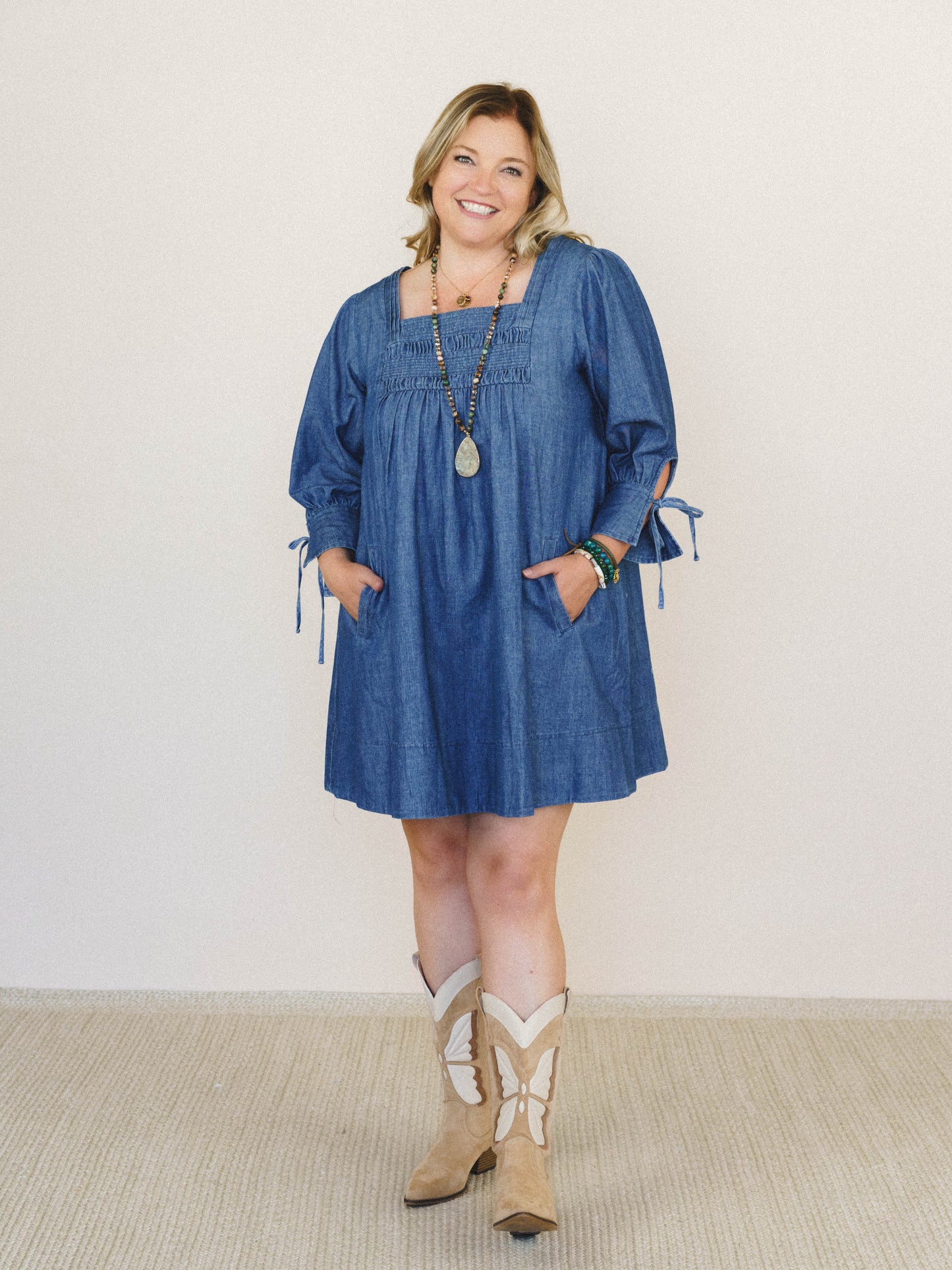 Her Journey Dress - Dark Denim