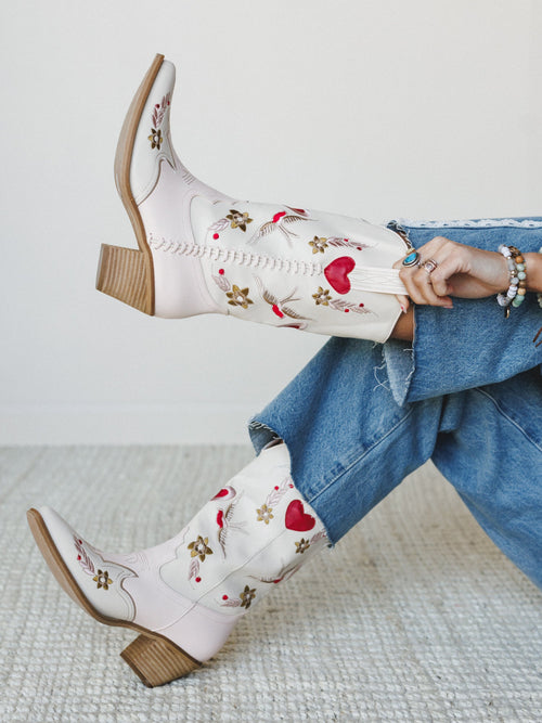Elsie Bootie - Pink Beige
