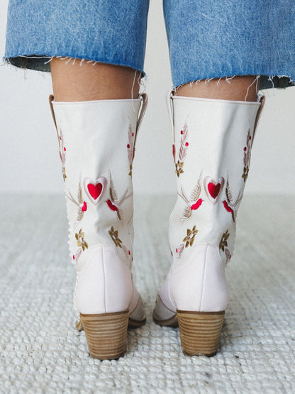 Elsie Bootie - Pink Beige