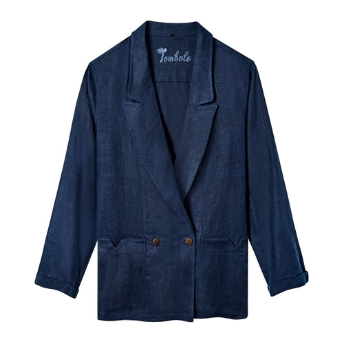 Easy-Going Jacket (Navy Linen)
