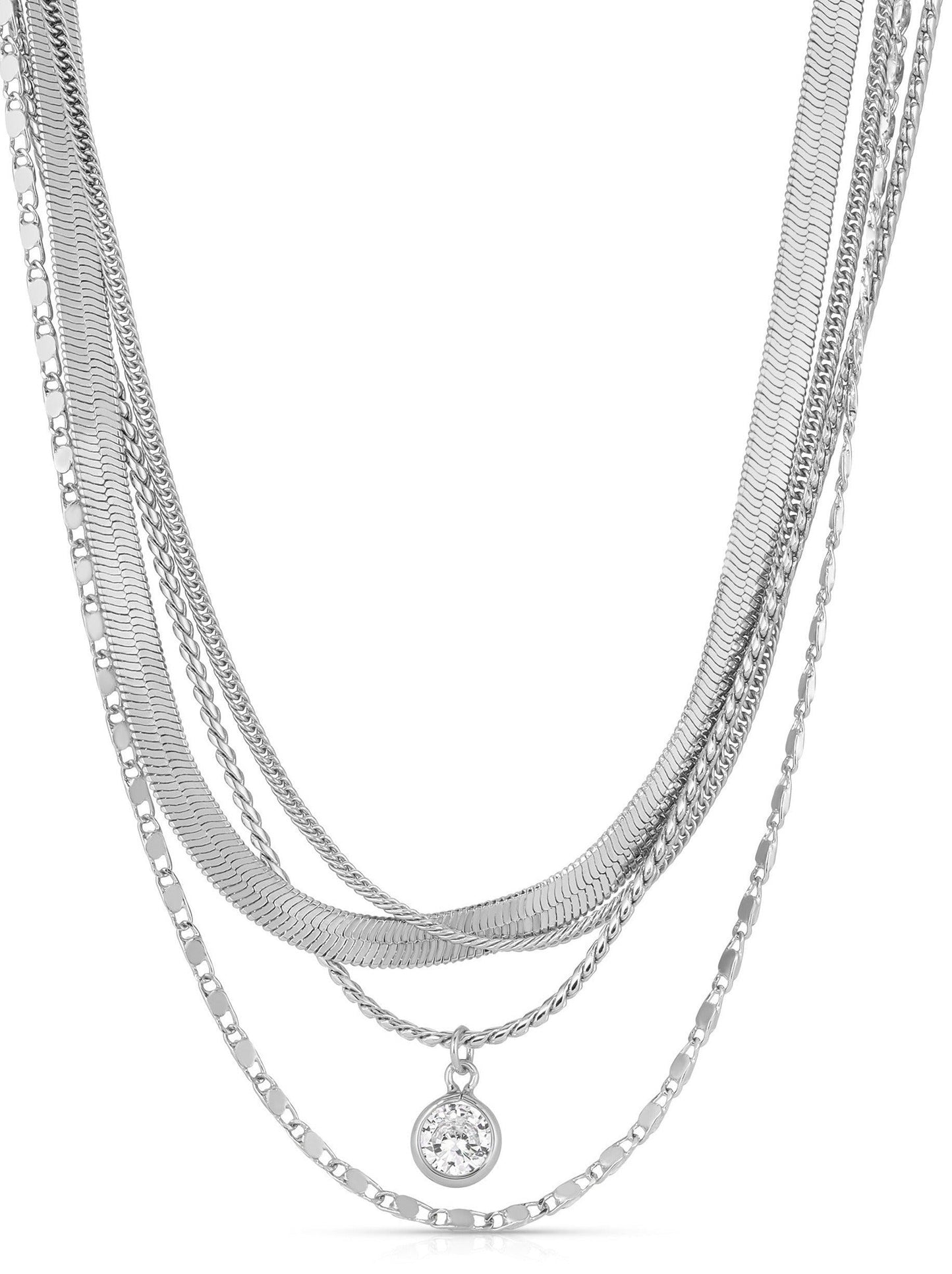 All the Chains 18k Gold Plated Layered Necklace
