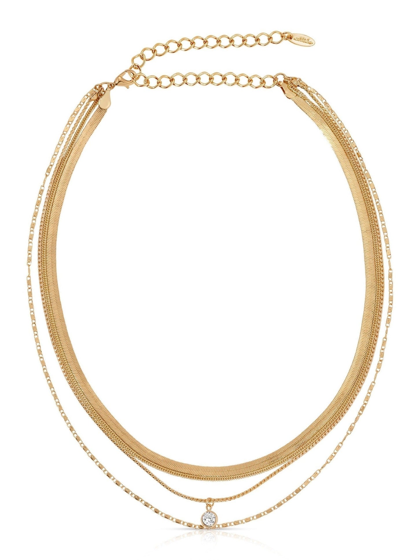 All the Chains 18k Gold Plated Layered Necklace