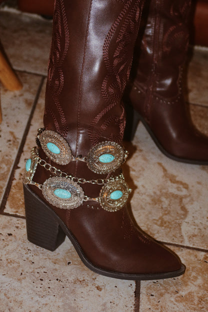 Festival Season Cowgirl Boots - Brown