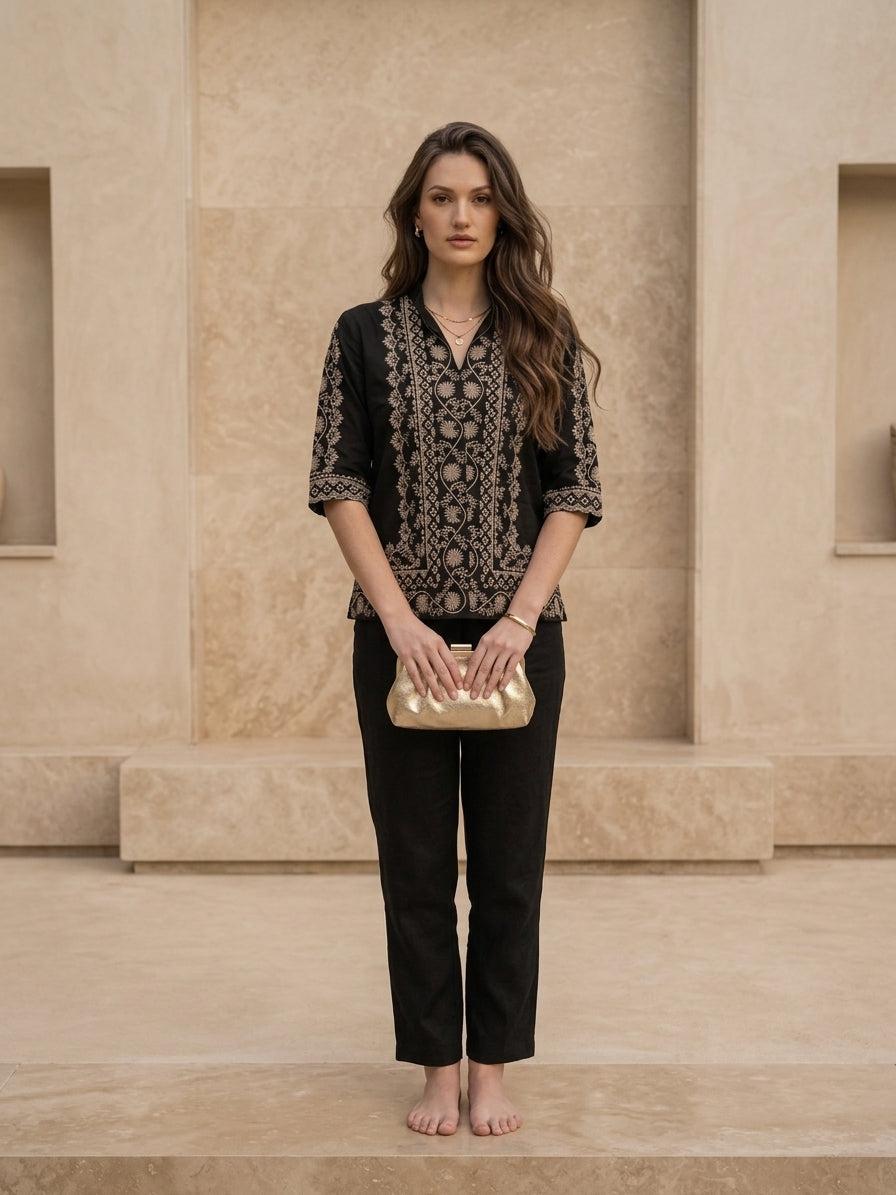 Johnny Was Talia Relaxed Kimono Sleeve Shirt W12925-6