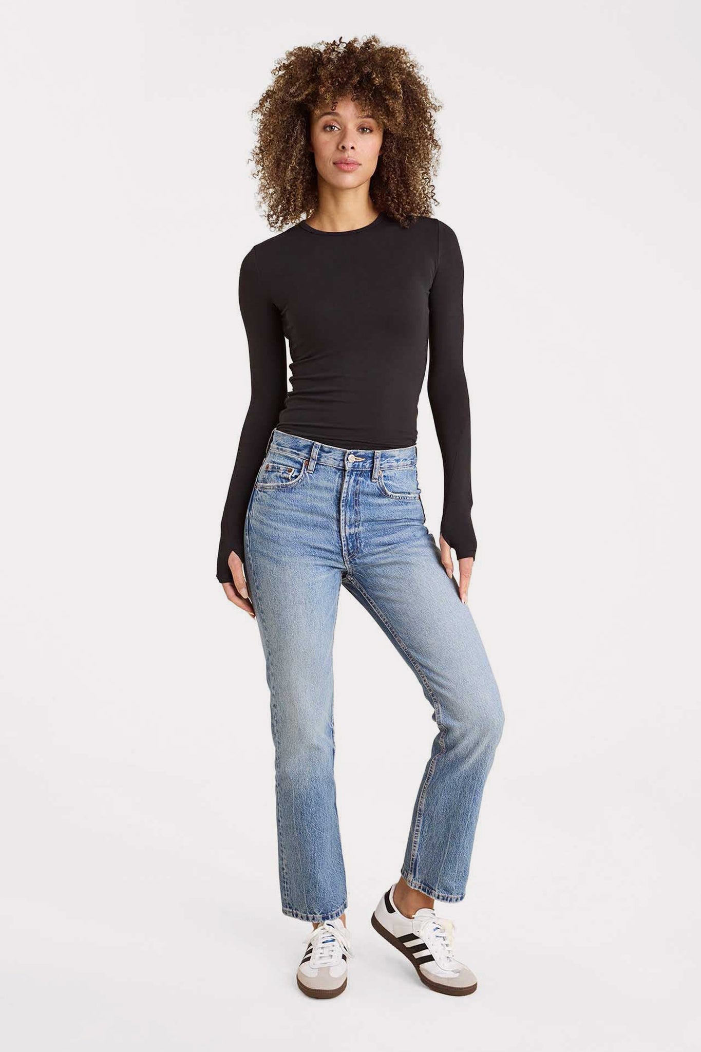 SwiftStretch Long Sleeve Shirt | Black