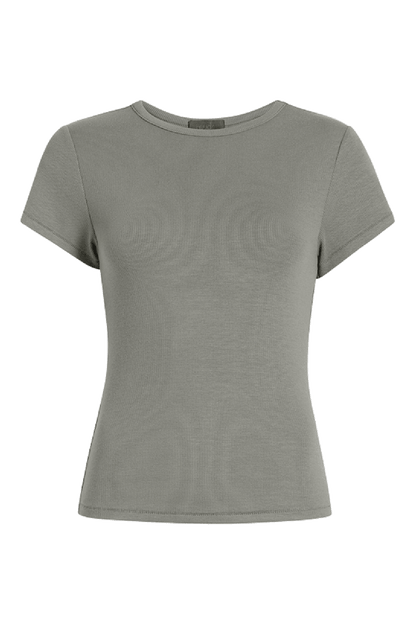 Slinky Rib Tee | Olive
