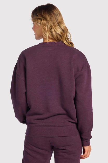 Vintage Fleece Crewneck | Plum