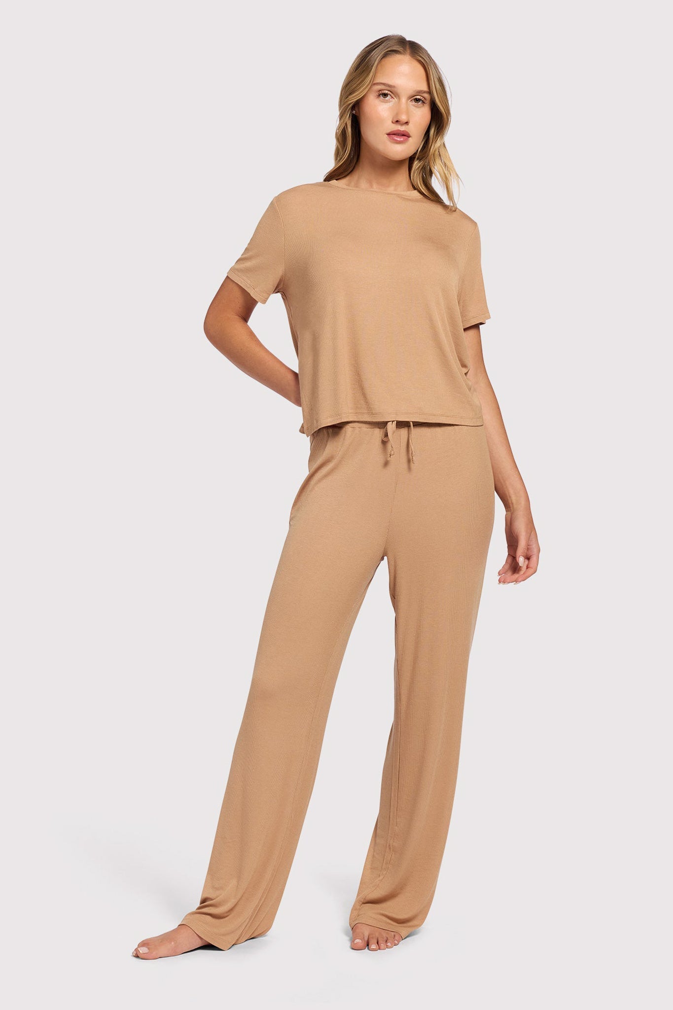 Ribbed Pajama Set