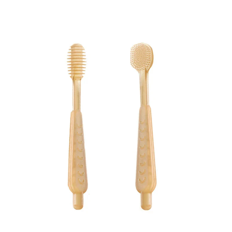 Baby Tongue Coated Toothbrush Set Baby Newborn Oral Cleaner Silicone Toothbrush Silicone Toothbrush for Kids