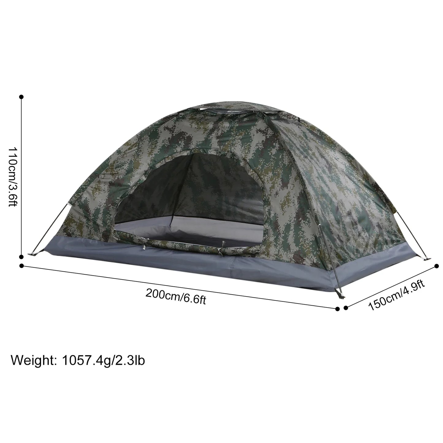 Ultralight 1-2 Person Camping Tent – Anti-UV UPF 30+ Portable Hiking Tent