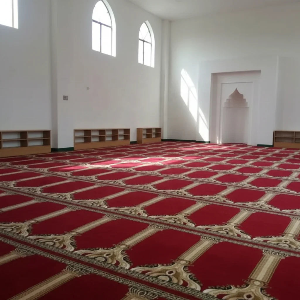 Cheap Muslim Mosque Prayer Carpet for Women Jacquard and Cut Pile Persian Style Prayer Carpet Rug