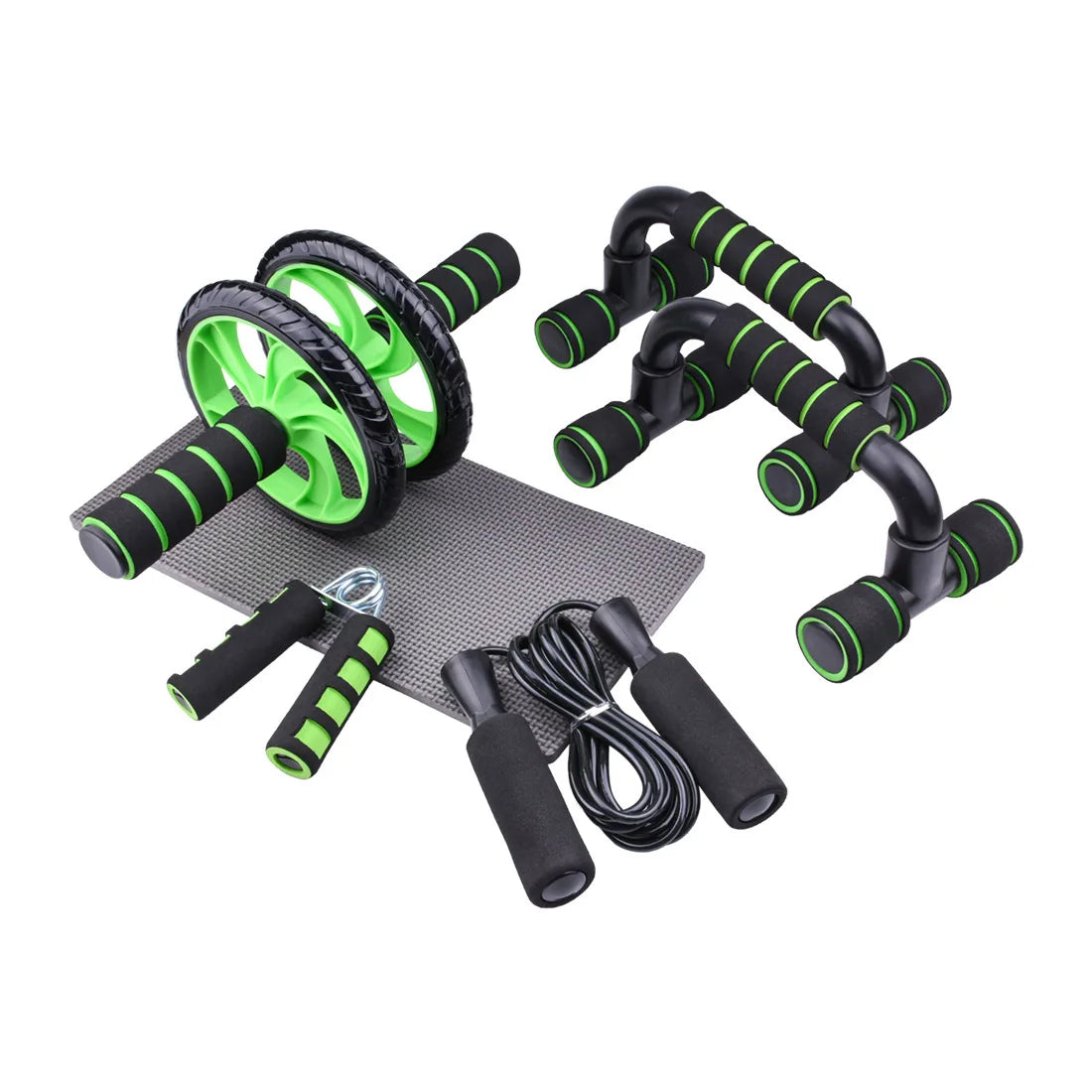 Abdominal Exercise Wheel Roller Exercise Power Roller Wheel Roller Set Mat Manufacturer Yoga Wheel Set