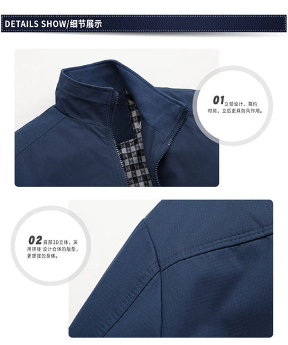 2023 Spring Autumn Casual Solid Fashion Slim Bomber Jacket Men Overcoat New Arrival Baseball Jackets Men's Jacket M-6XL 8XL Top