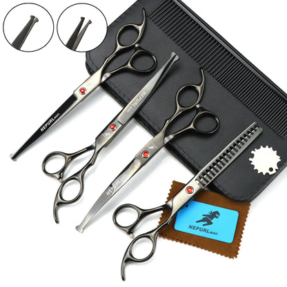 7 Inch Pet Scissors Set Pet Baby Head Scissors Set Multicolor High Class Pet Scissors PTS-053