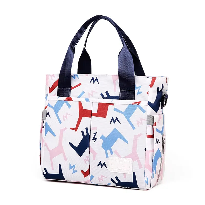 2026 New High Quality Cartoon Printing Mommy Shoulder Bag Waterproof Large Capacity Baby Bags