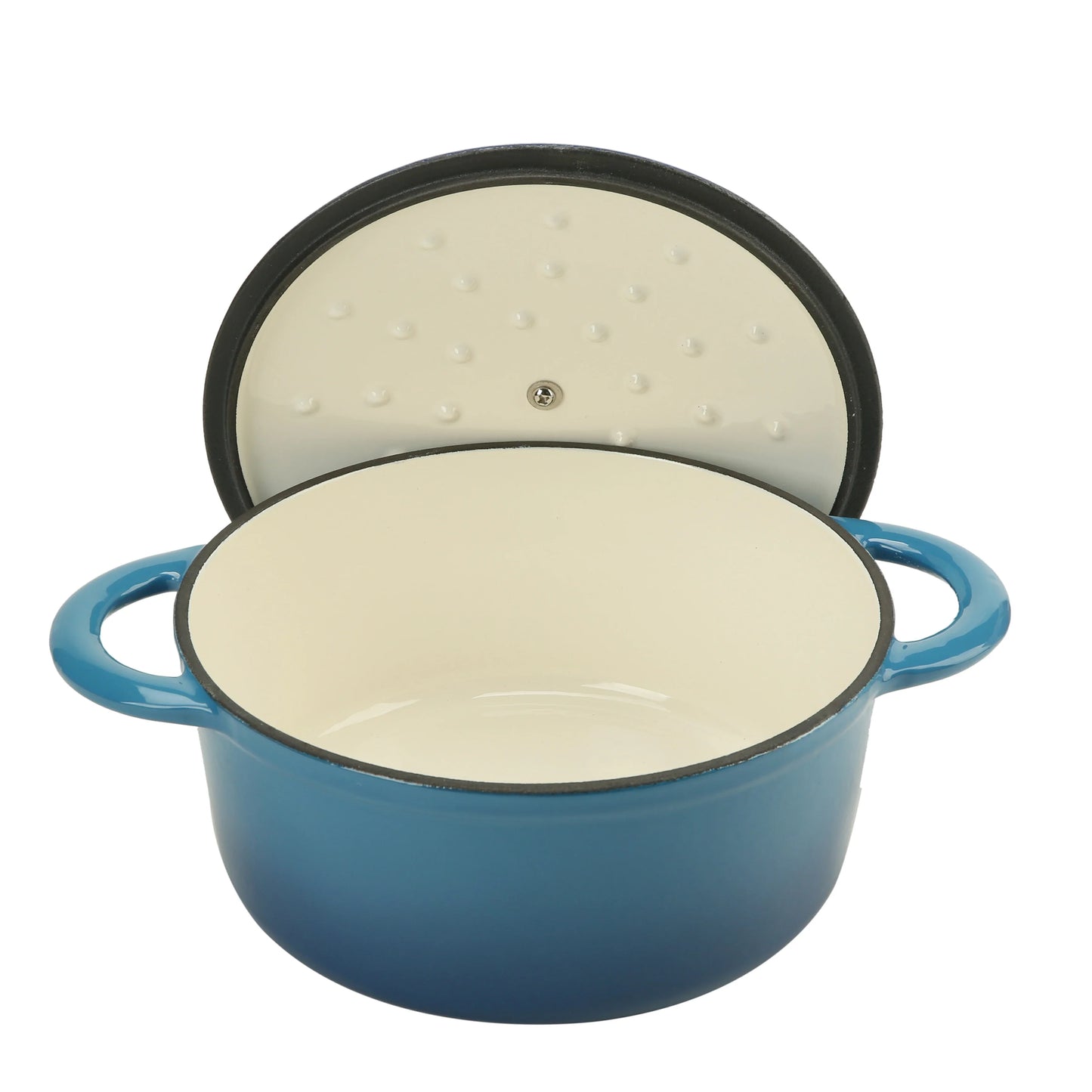 2.6 L Enameled Cast Iron Stock Pot with Lid Pot Cast Iron Dutch Oven