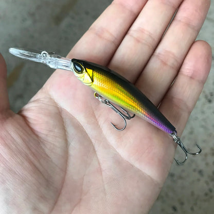 Floating Minnow Fishing Lure – 9cm, 5.8g, Crankbait Wobbler, 6 Colors, Bass & Pike