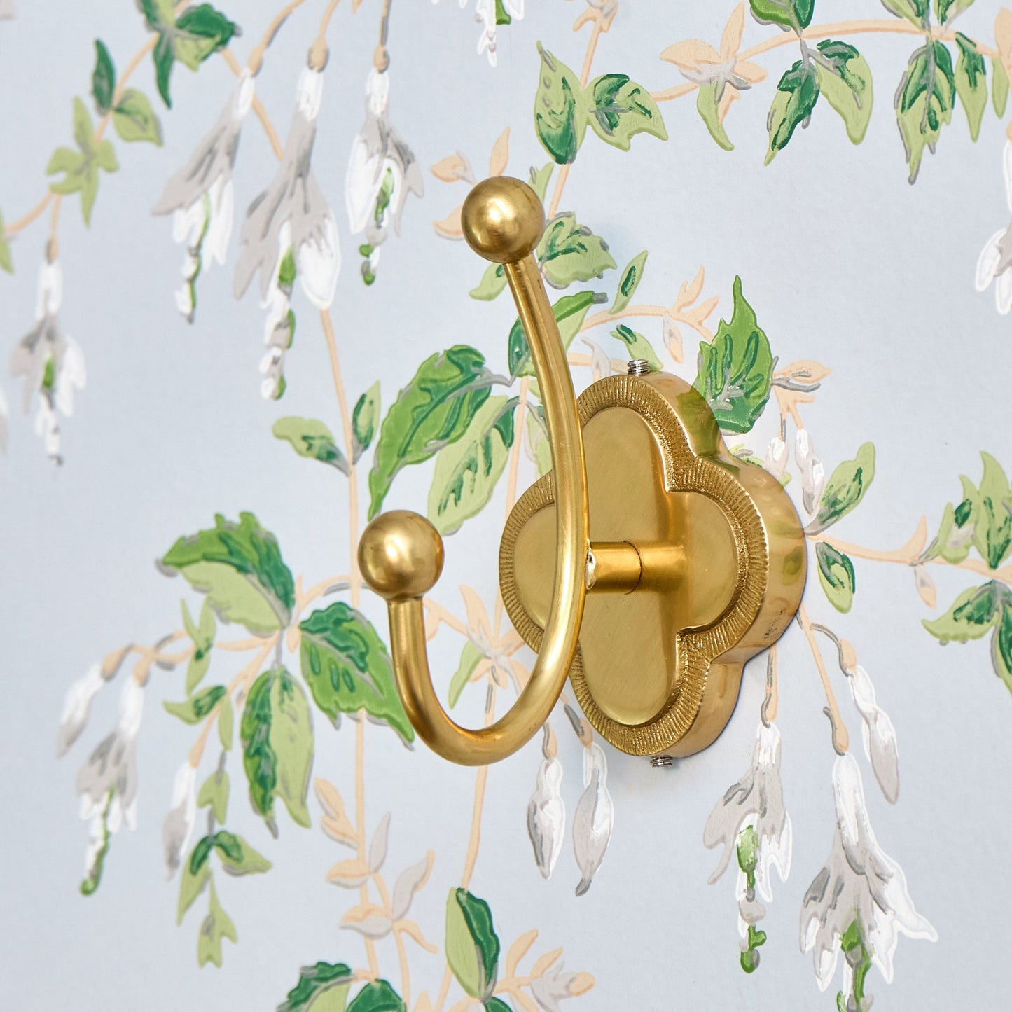 Quatrefoil Brass Hook
