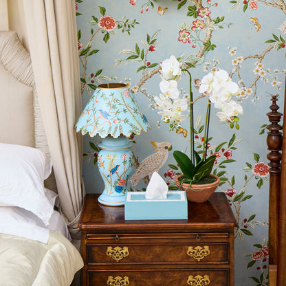 Blue Lacquer Rectangle Tissue Box