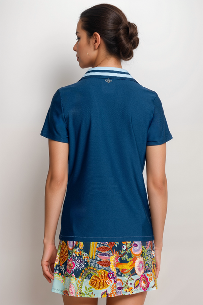 Johnny Was Bee Active Basic Polo A1324 Boho Chic