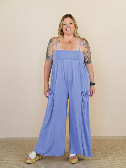 Heart of Posey's Jumpsuit - Blue