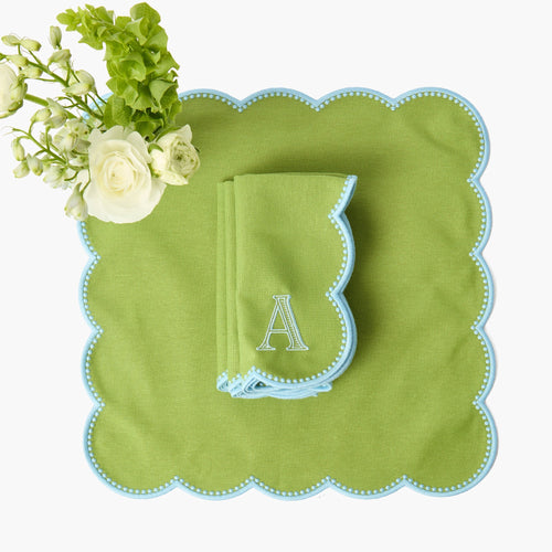 Green & Blue Bettina Napkins (Set of 4)
