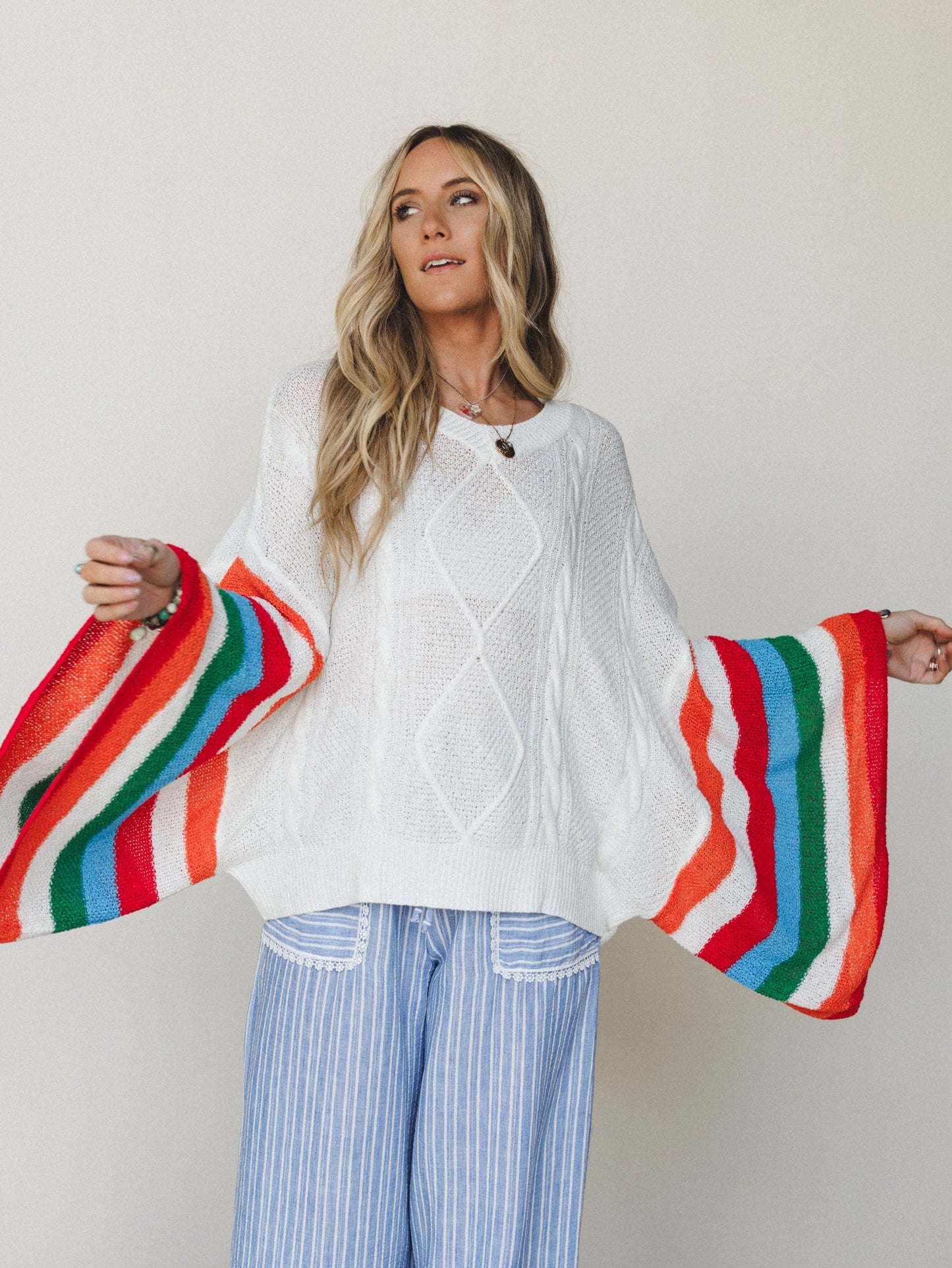 Easy Goes It Poncho - Multi - Pre Order