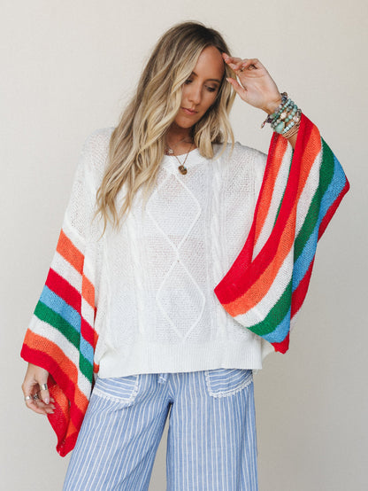 Easy Goes It Poncho - Multi - Pre Order