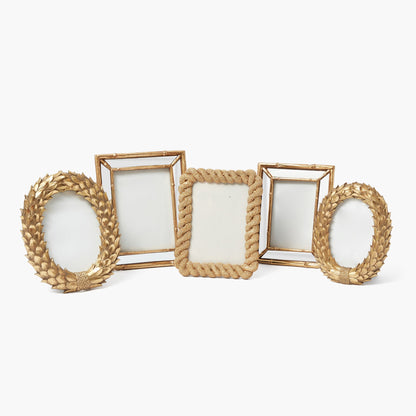 Odette Oval Gold Photo Frame - 5"x7"