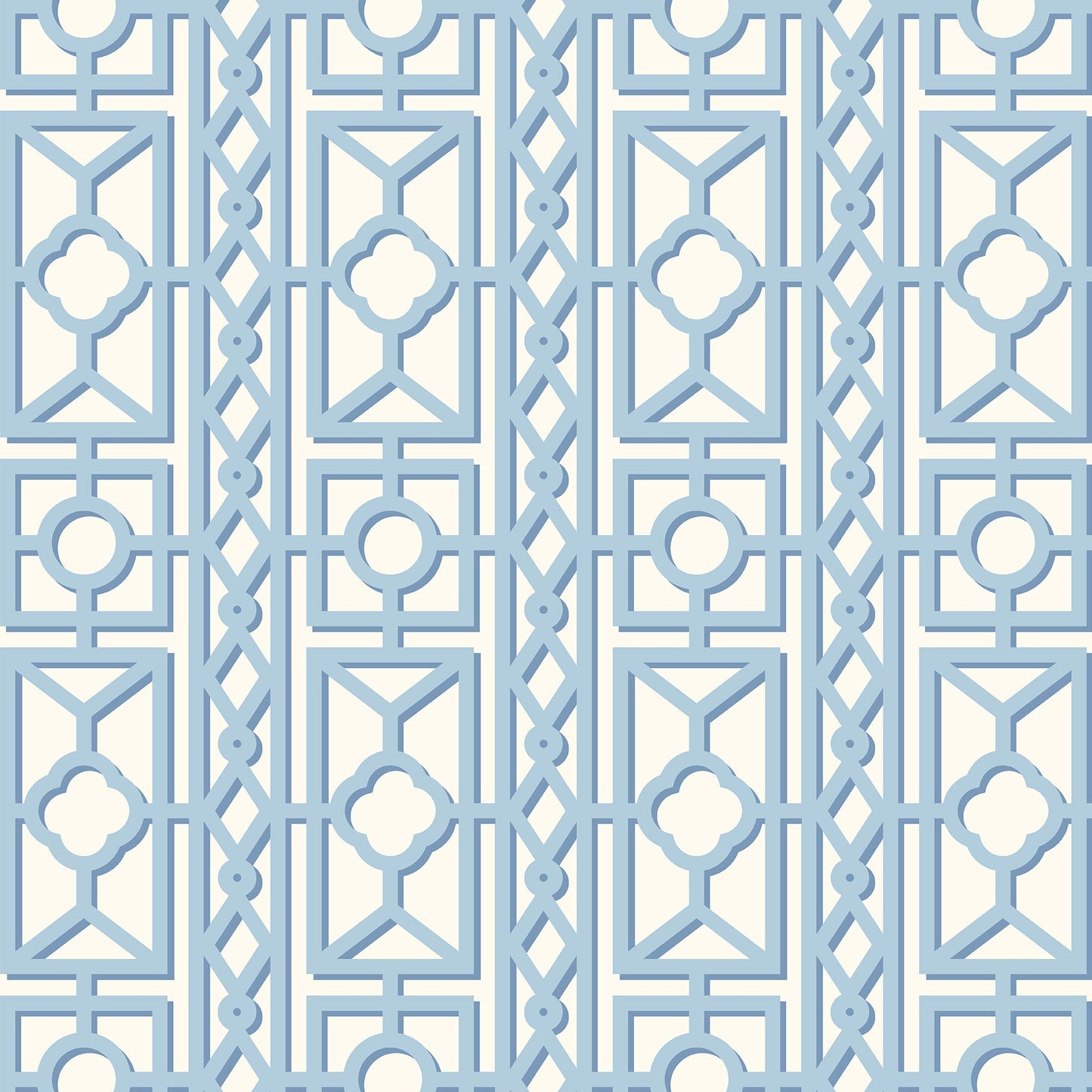 Blue Pavilion Wallpaper