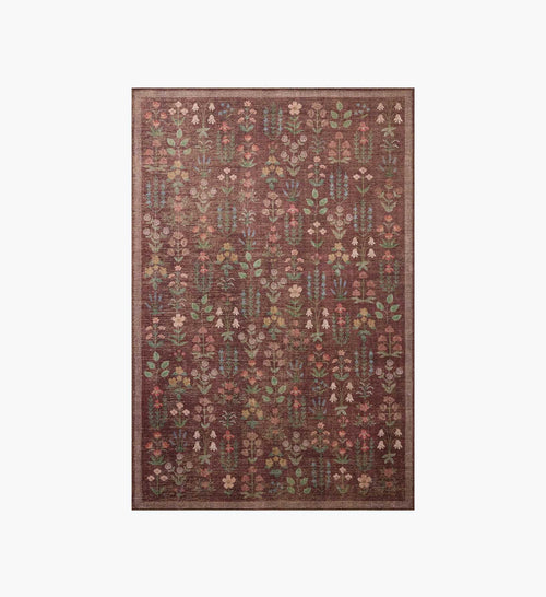 Edinburgh Campbell Power Loomed Rug - Merlot