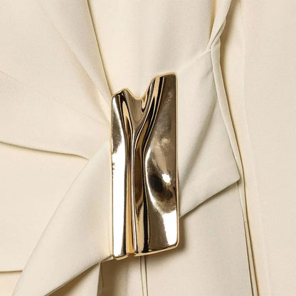 NLZGMSJ 2026 Spring Office Lady Chic Women Blazer Suit Solid Long Sleeve Blazer Long Zipper Pants Fashion Suit
