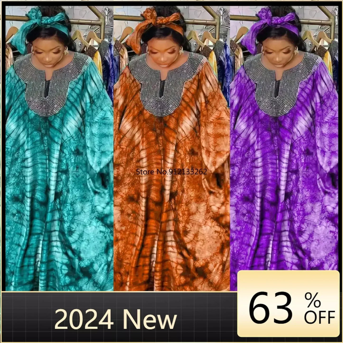 Spring Autumn New African Dresses For Women Vetement Femme Dashiki Abaya Maxi Dress Africa Clothes Dashiki Ankara Dresses