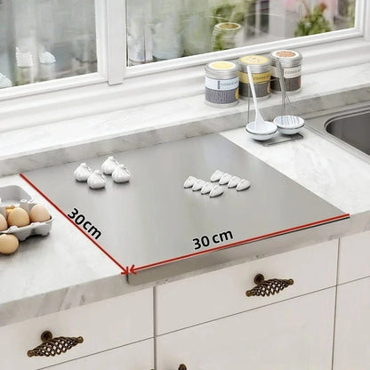 Food Grade Stainless Steel Chopping Board 304 Cutting Board Non-slip Edge Suitable for Cutting Vegetables Pastries Kitchen Tools