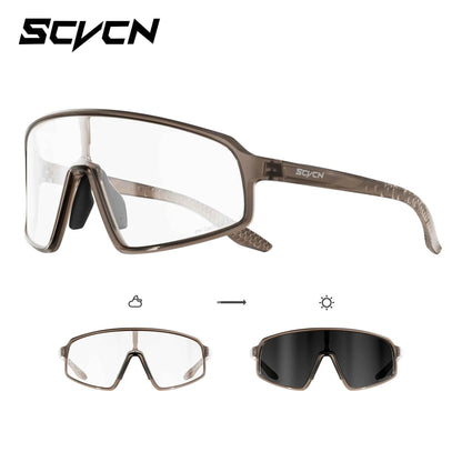 SCVCN Photochromic Sunglasses for Men Glasses Cycling Eyewear UV400 Sports MTB Outdoor Goggles Bicycle Women Sunglasses 2026