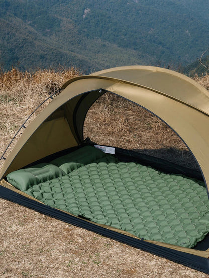 Outdoor Camping Double Inflatable Mattress Extra Wide Sleeping Pad Ultralight Folding Bed Sleeping Mat Car Travel Mat