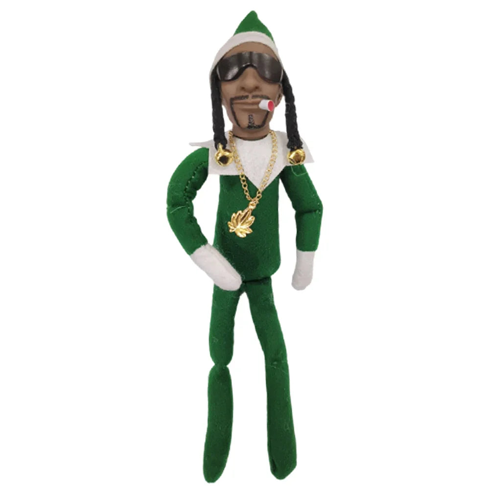 11.81 in Christmas Elf Doll Cute Elves Plush Toy Xmas Gift Holiday Cute Plush Shelf Toy Snoop on A Stoop 2023 Christmas Elf Doll
