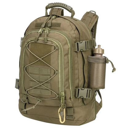 Tactical Backpack – 39–64L Expandable, MOLLE, Water-Resistant Nylon, 6 Colors